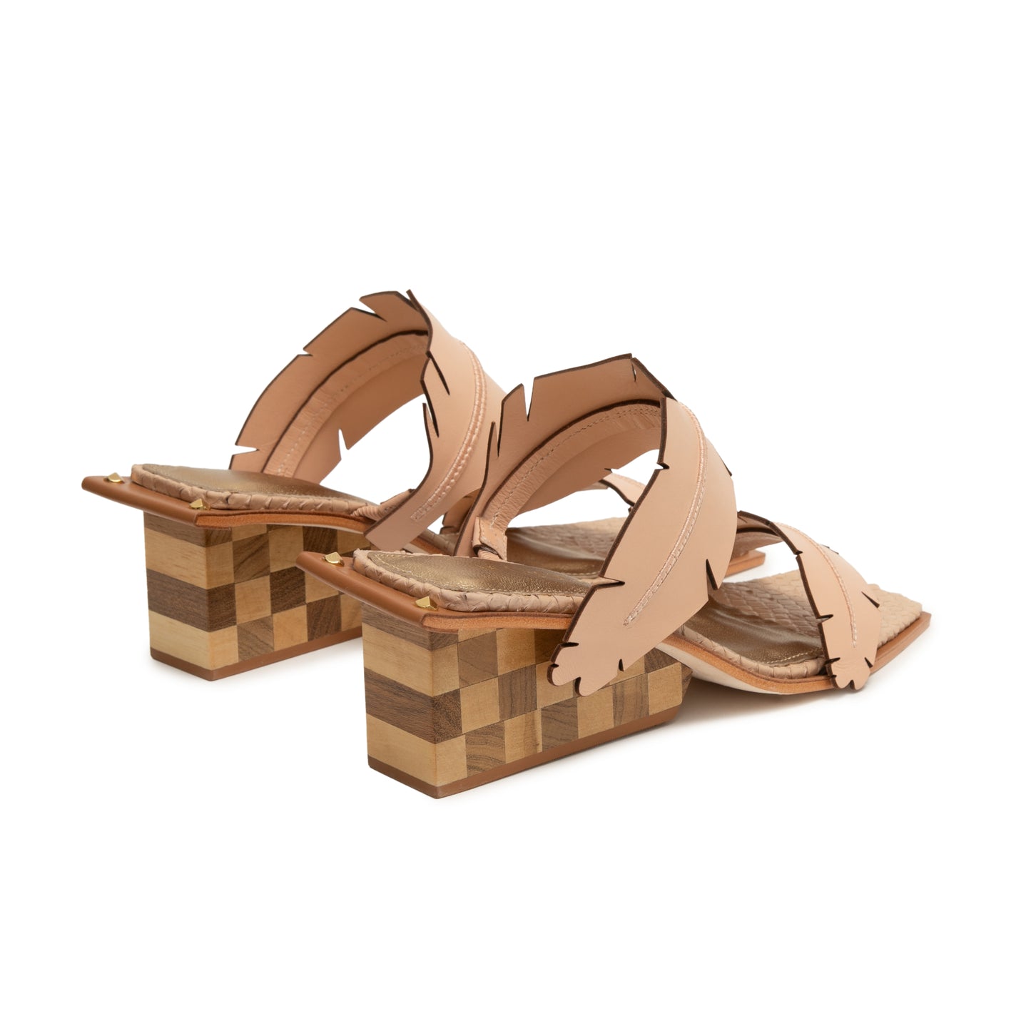 Bananeira Wedge – Dual-Strap Leather Sandal