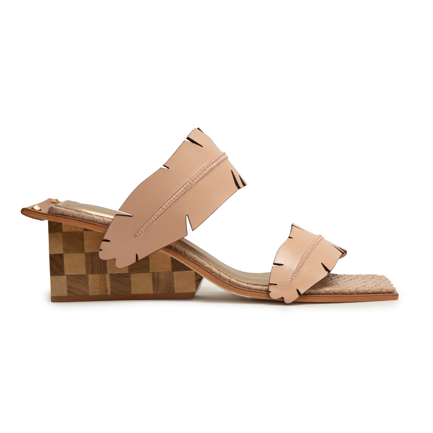 Bananeira Wedge – Dual-Strap Leather Sandal
