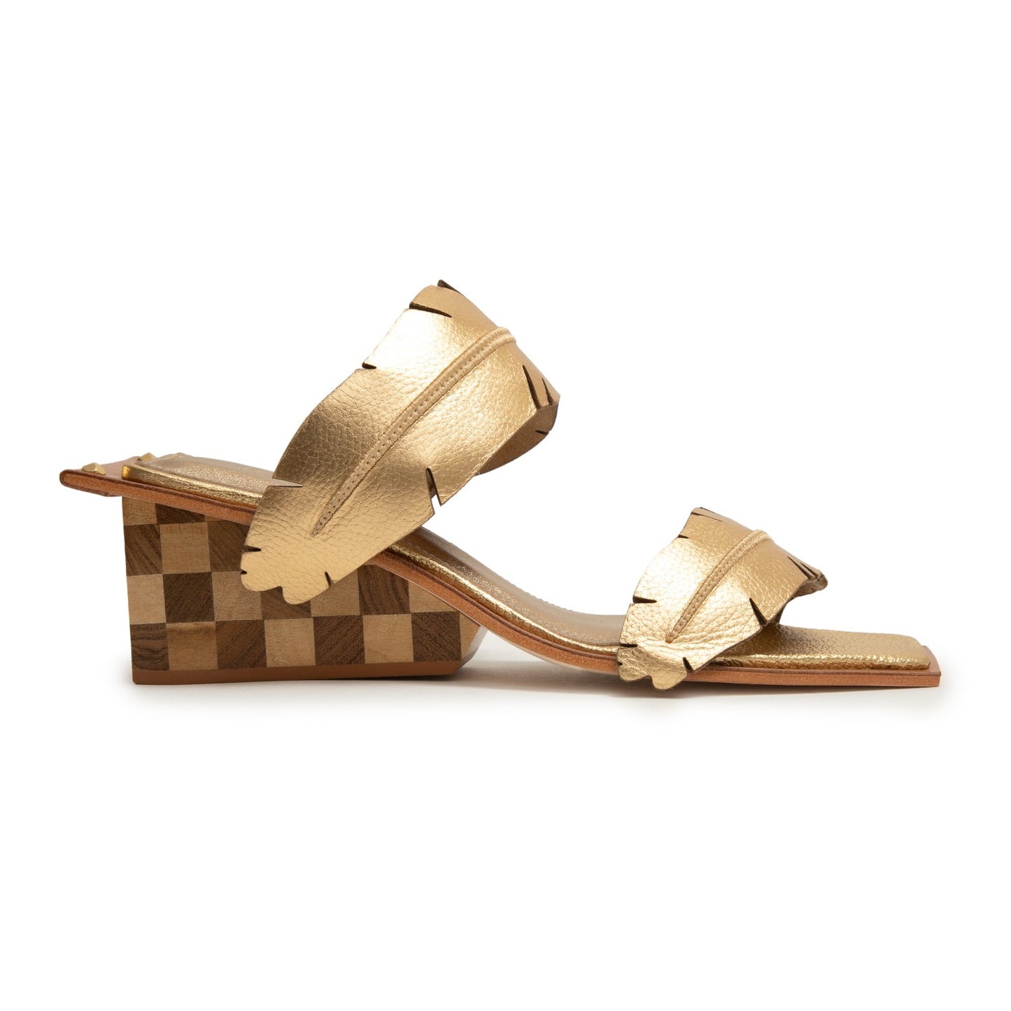 Bananeira Wedge – Dual-Strap Leather Sandal