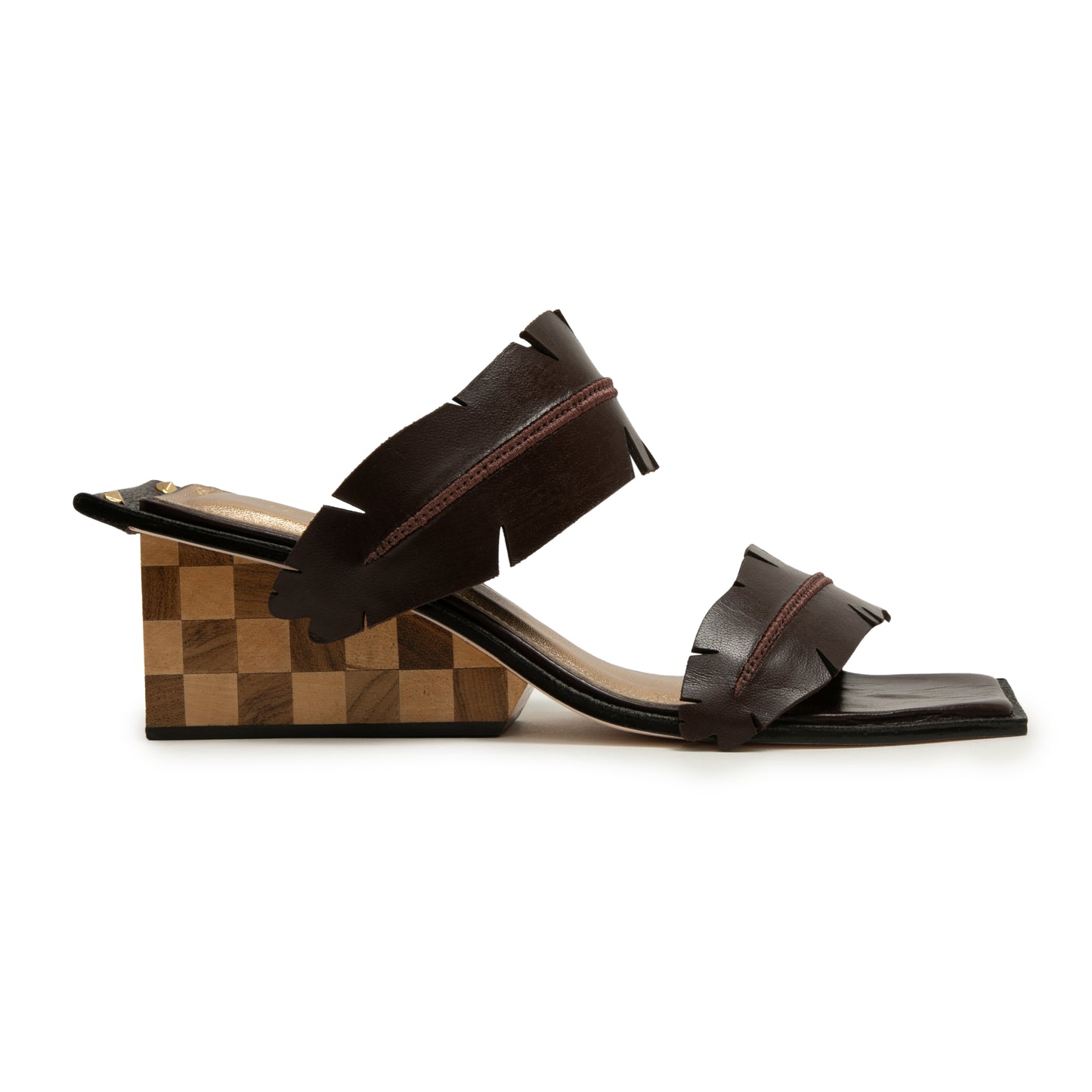 Bananeira Wedge – Dual-Strap Leather Sandal