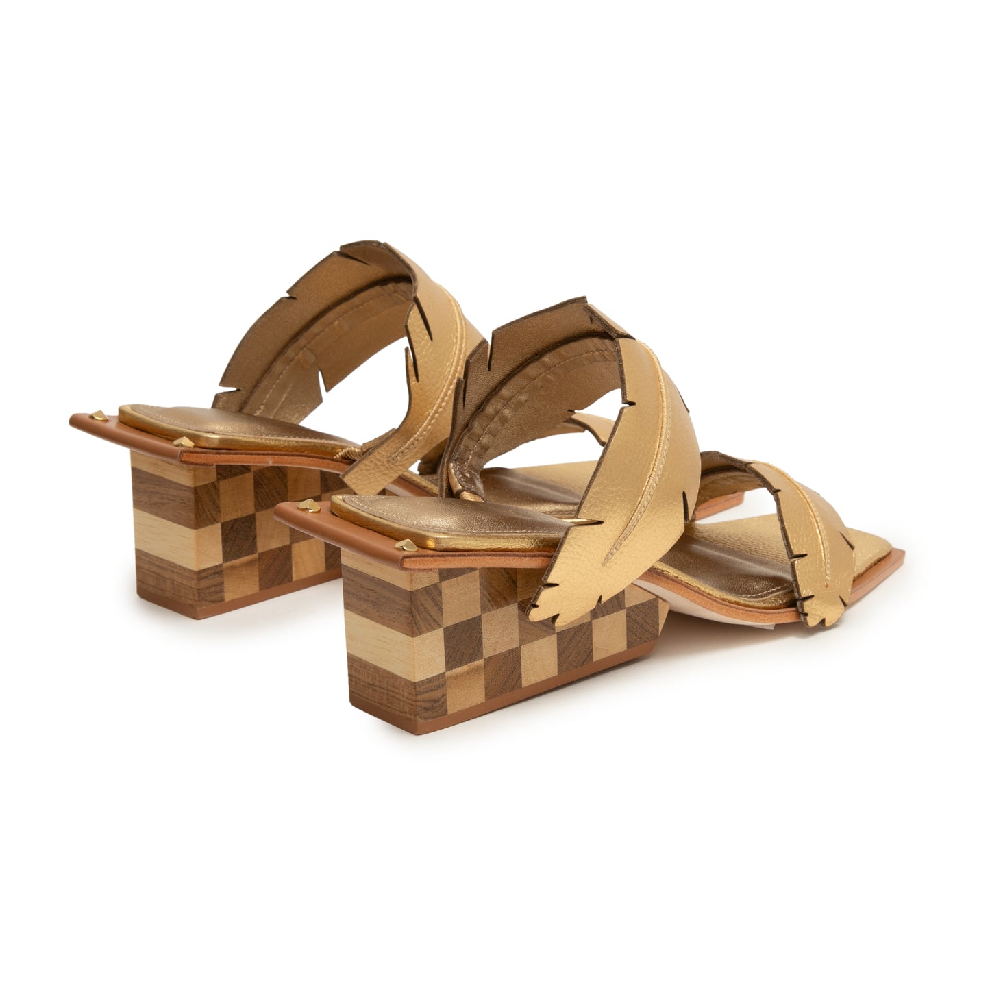 Bananeira Wedge – Dual-Strap Leather Sandal