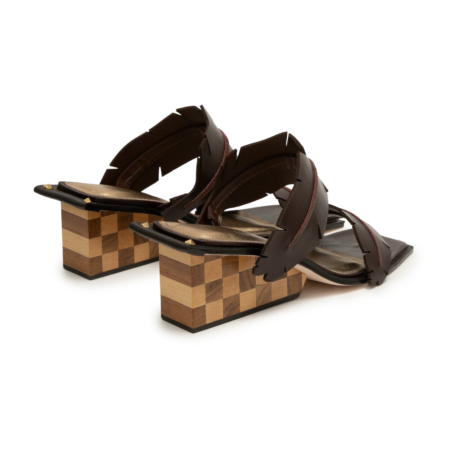 Bananeira Wedge – Dual-Strap Leather Sandal